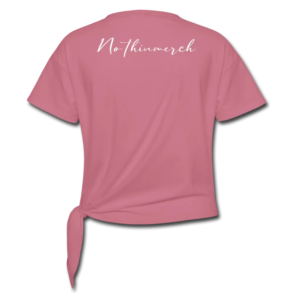 Nothinpodcast Respectfully Women's Knotted T-Shirt