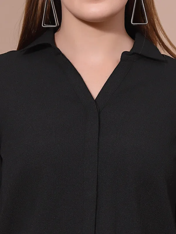 Odour Free Spread Collar Long Sleeves Formal Shirt For Women