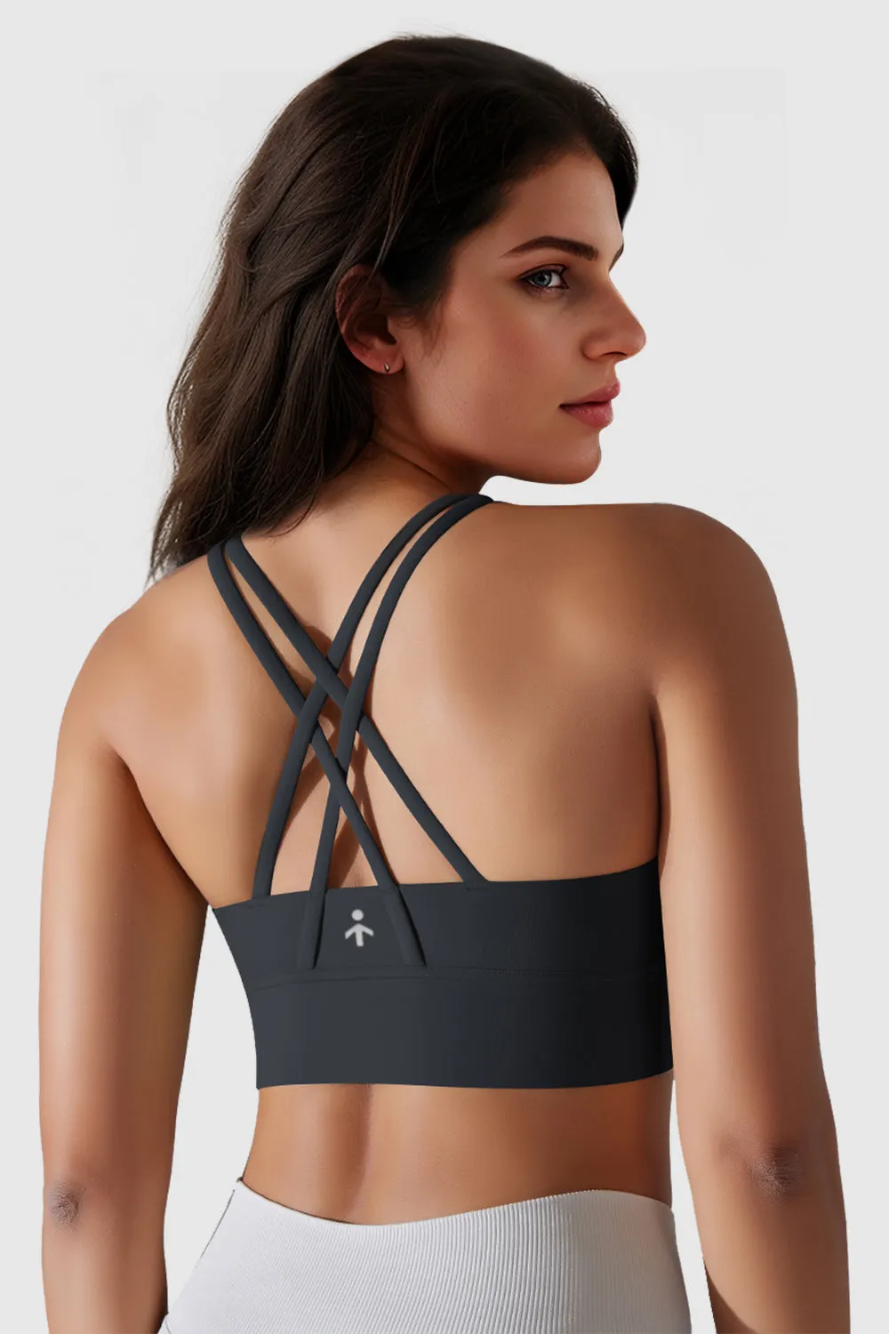 Padded Criss Cross Strappy Sports Bras