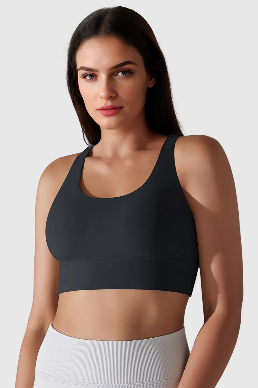 Padded Criss Cross Strappy Sports Bras