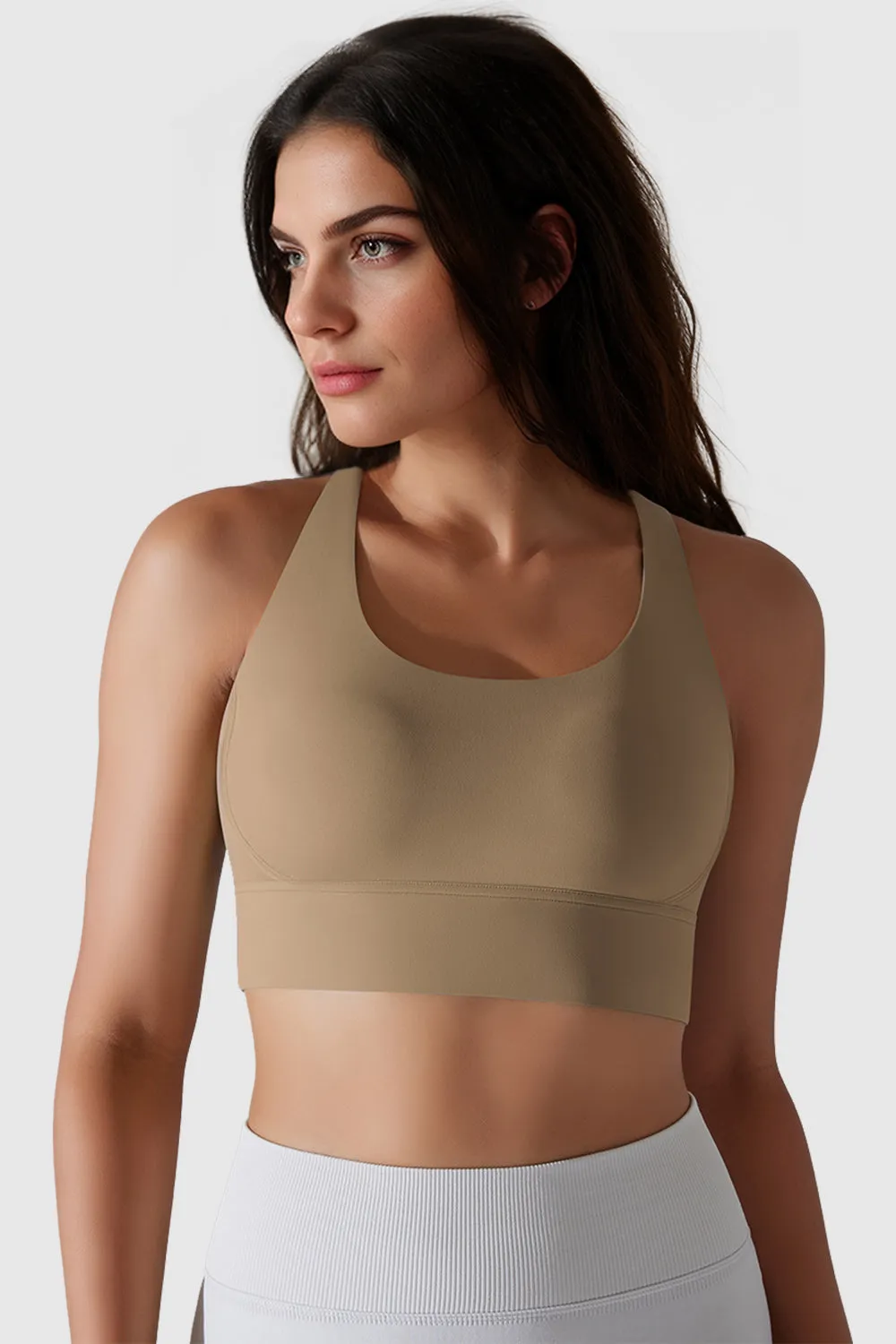 Padded Criss Cross Strappy Sports Bras