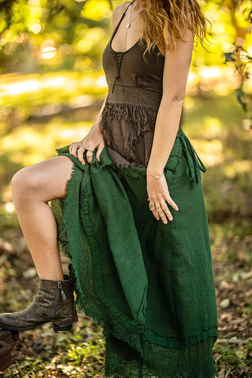 PATCHOULI SKIRT GREEN