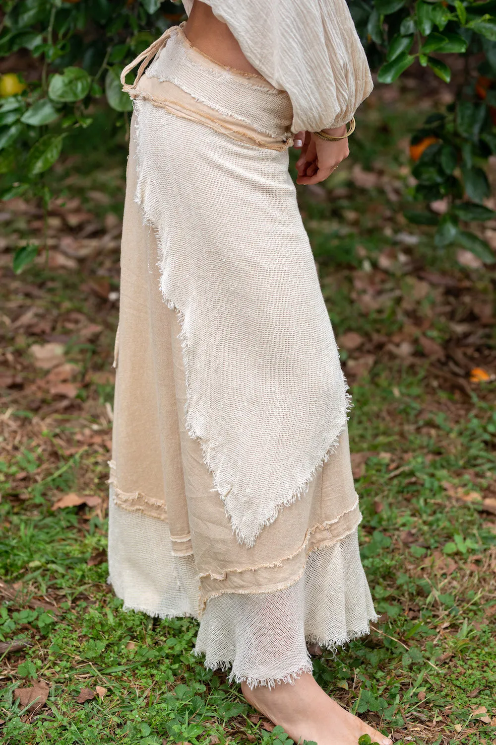 PATCHOULI SKIRT NATURAL CREAM