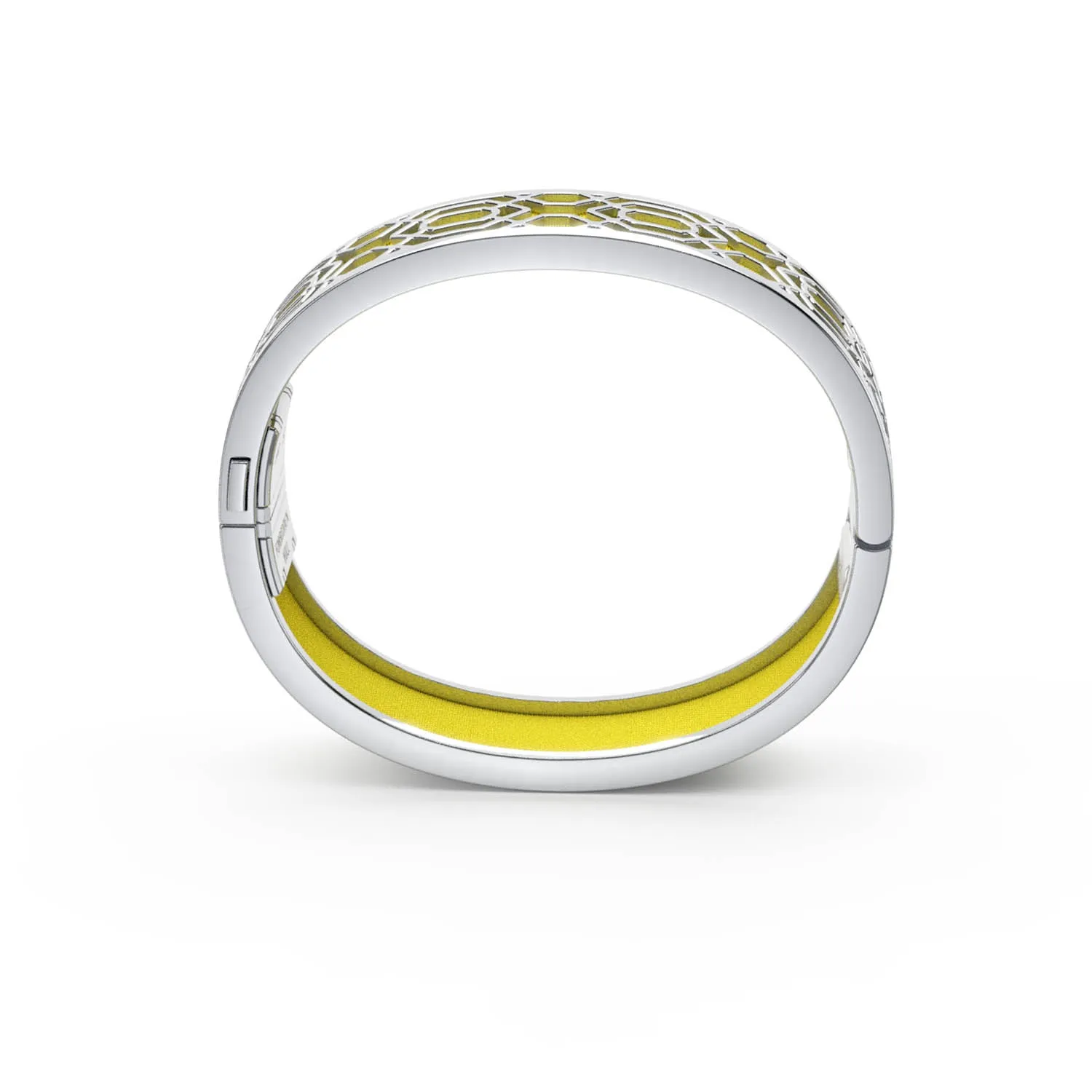 Peranakan Grace Bangle - Starfruit Yellow - Sterling Silver