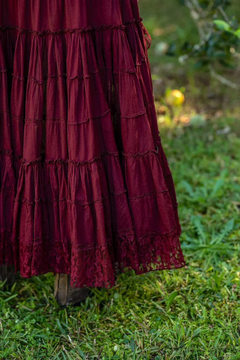 SAFFRON SKIRT MAROON