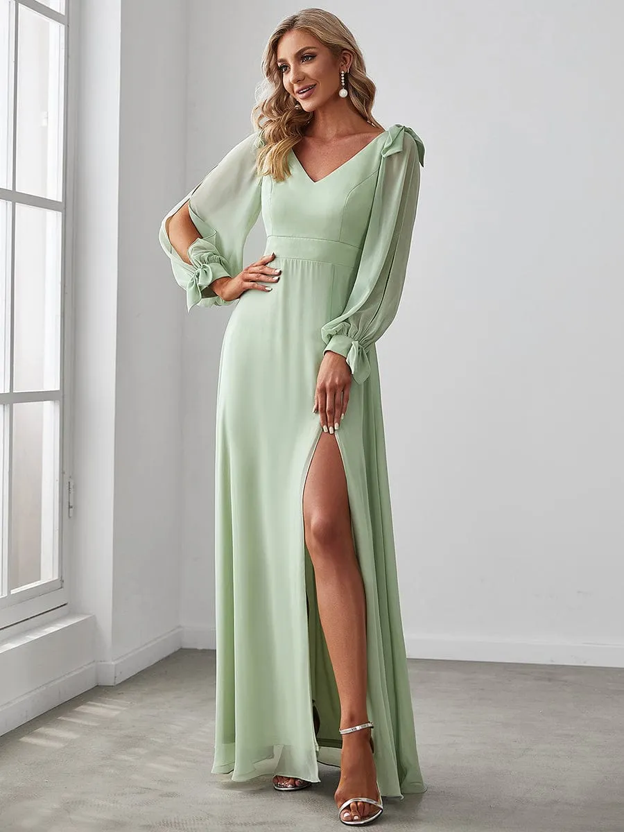 Sage Green Bridesmaid Gowns