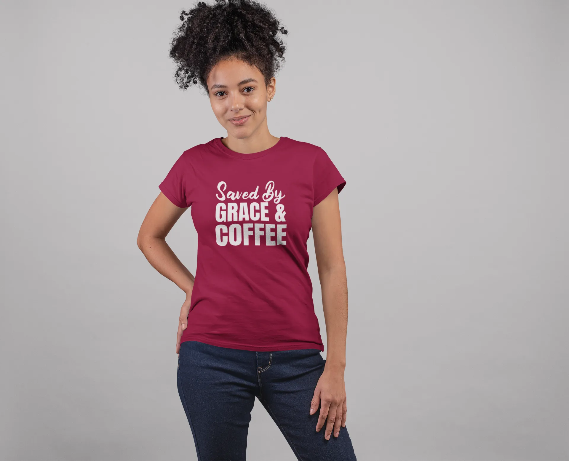 Saved By Grace and Coffee T-Shirt