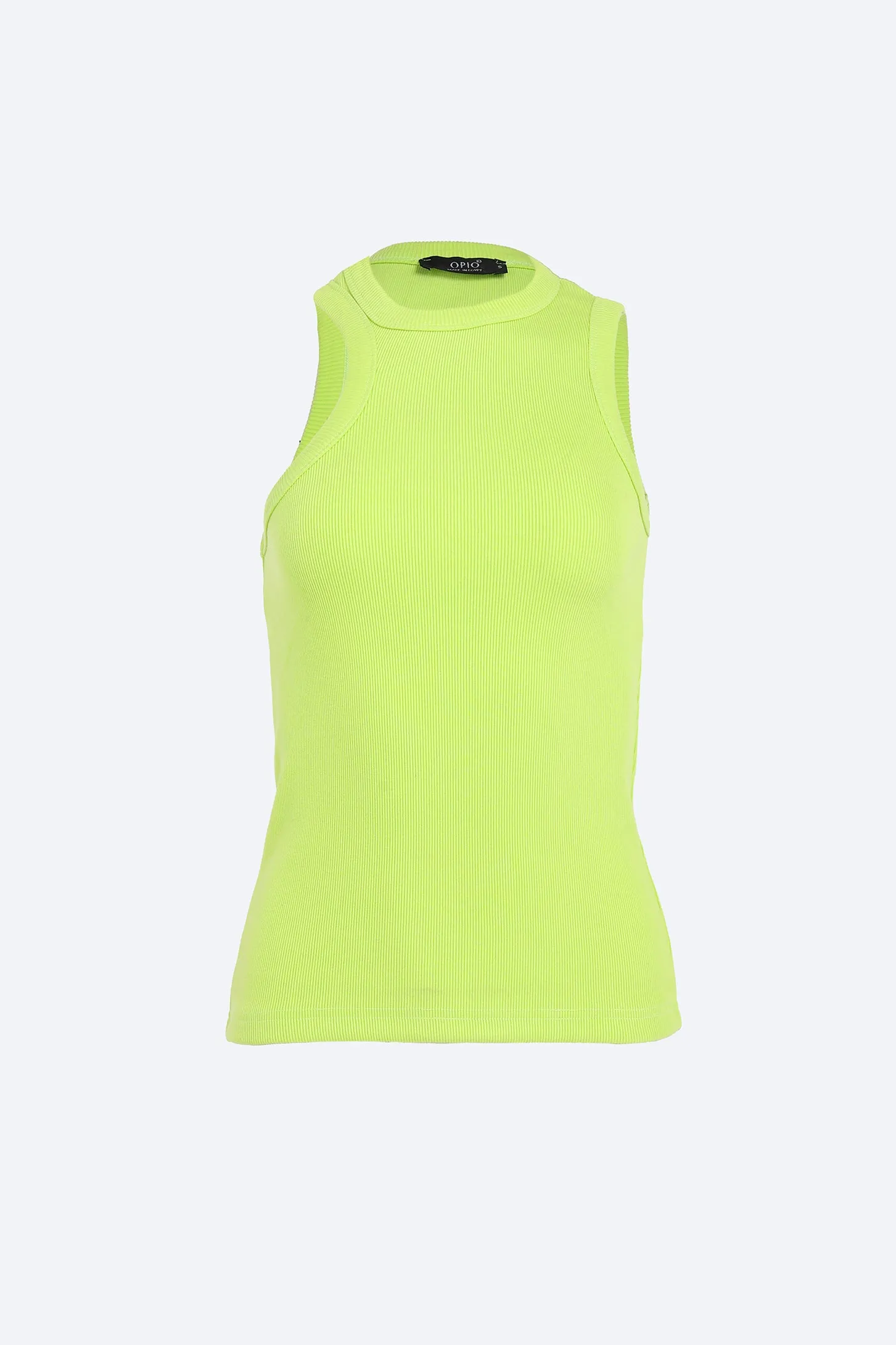 Scoop Tank Top - Lime Green