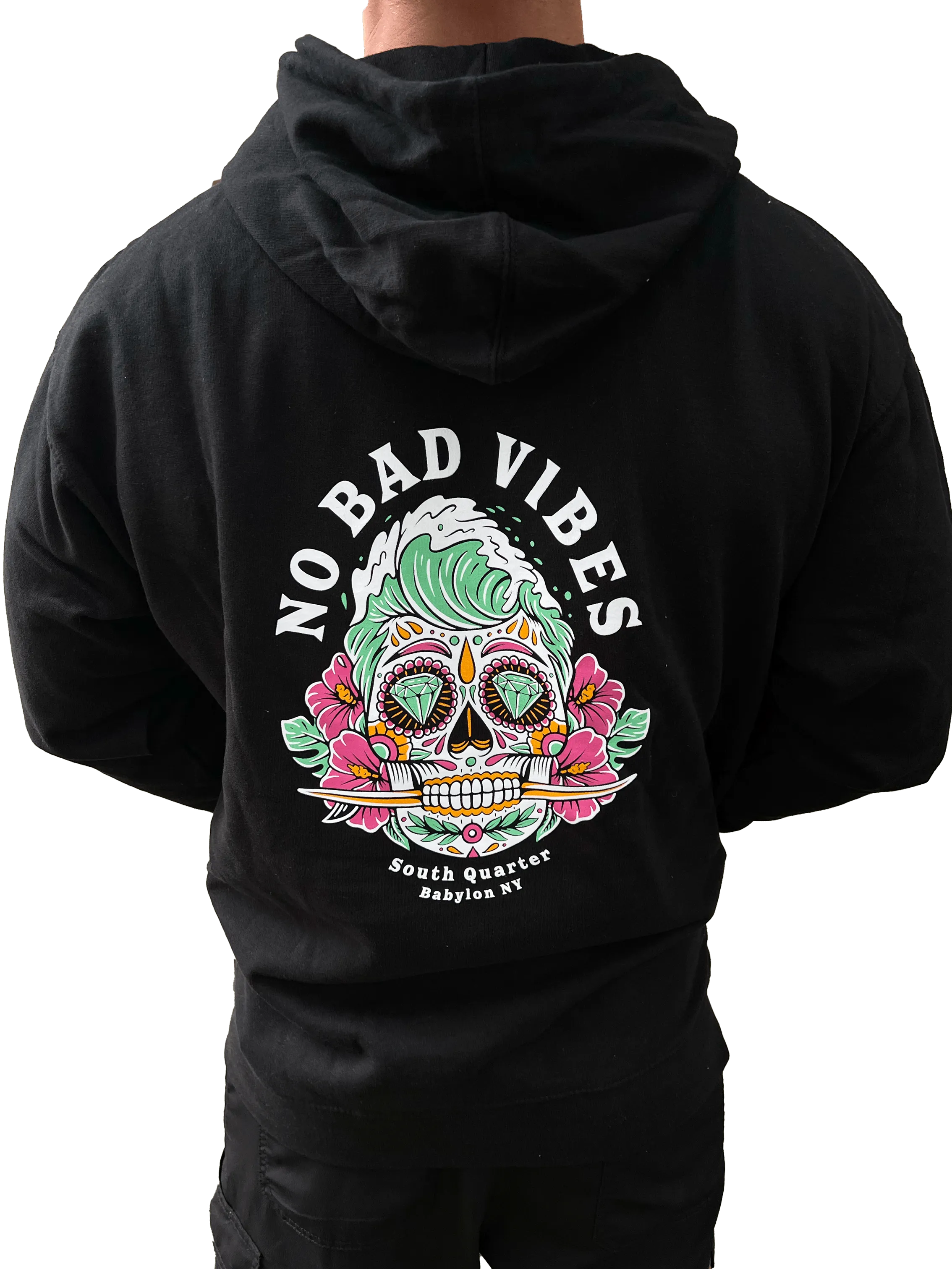 South Quarter No Bad Vibes Pullover Hoodie