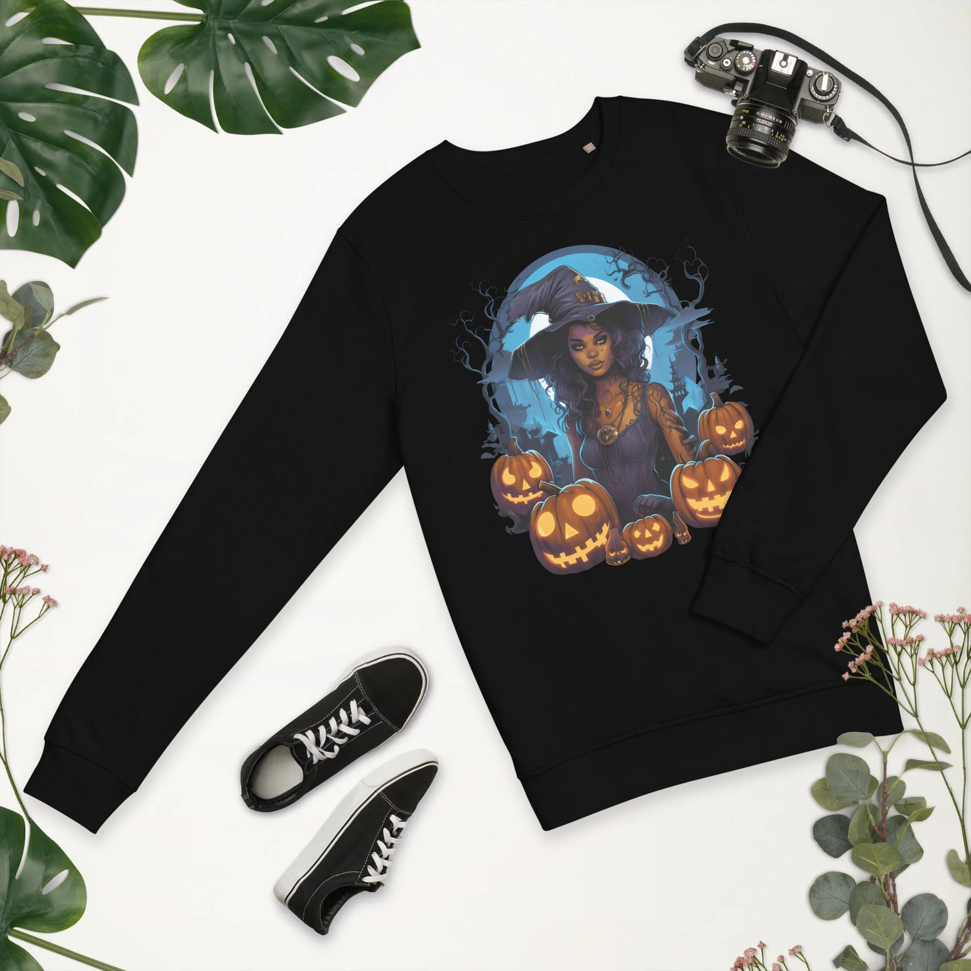 Spooky Chic: Halloween Witch Sweatshirts for Every Occasion 001