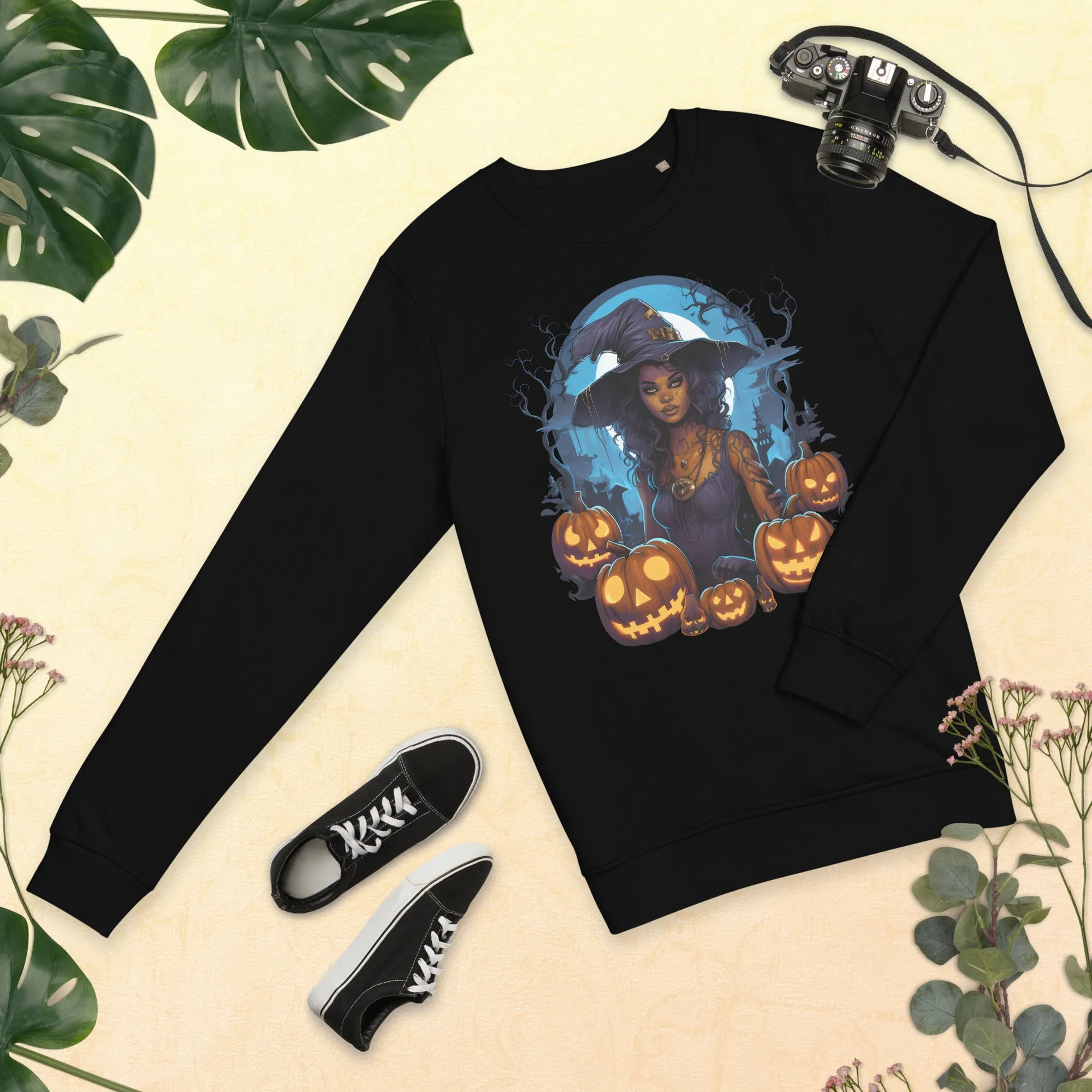 Spooky Chic: Halloween Witch Sweatshirts for Every Occasion 001