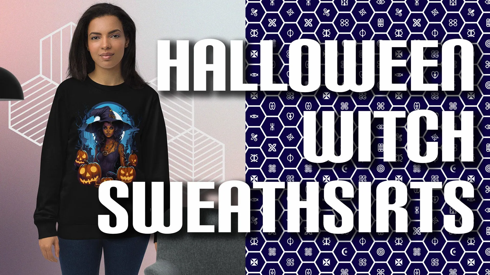 Spooky Chic: Halloween Witch Sweatshirts for Every Occasion 001