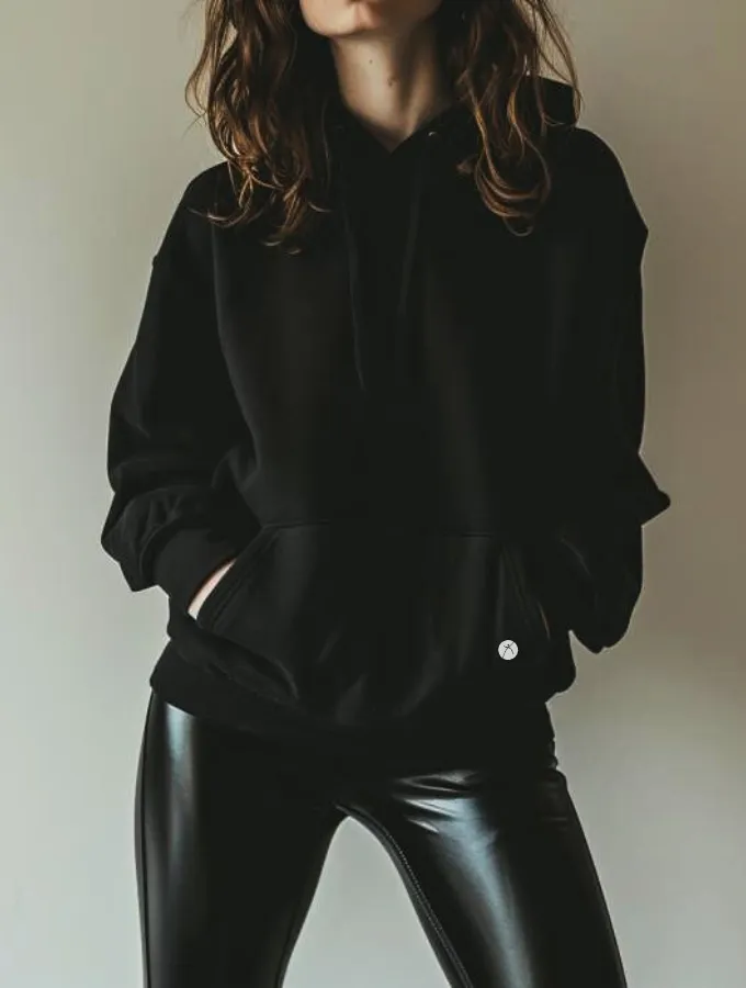 TONED HOODIE - BLACK