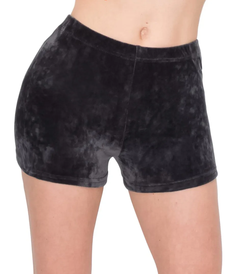 Velvet Yoga Shorts - 1 Inch Waistband