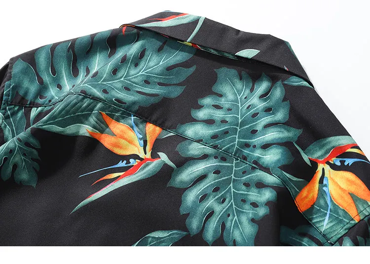 Vintage Hawaiian Leaf Button Down