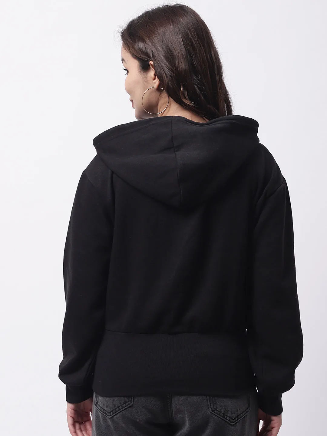 Women Black Hoodie