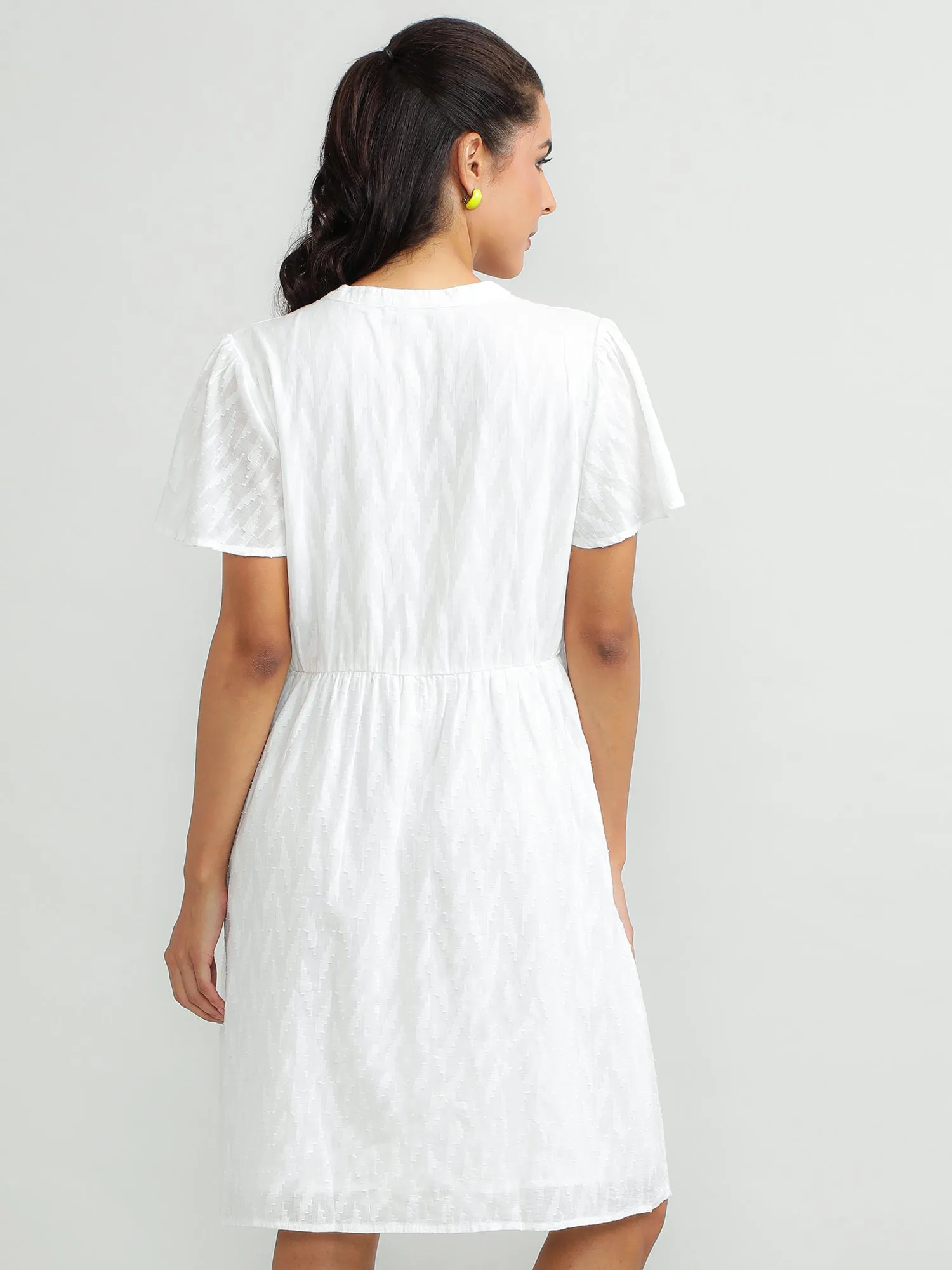 Women Cotton White Summer Dress