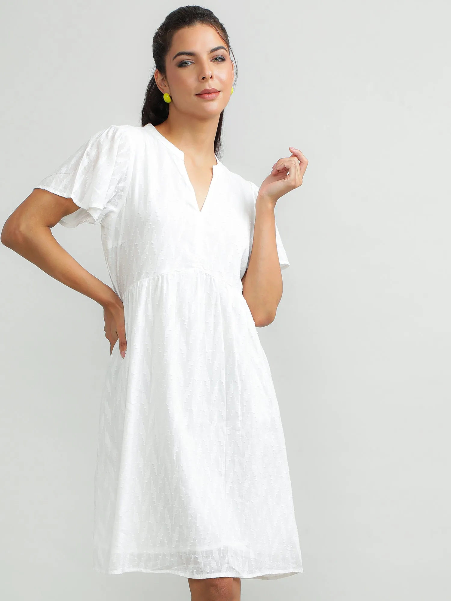 Women Cotton White Summer Dress