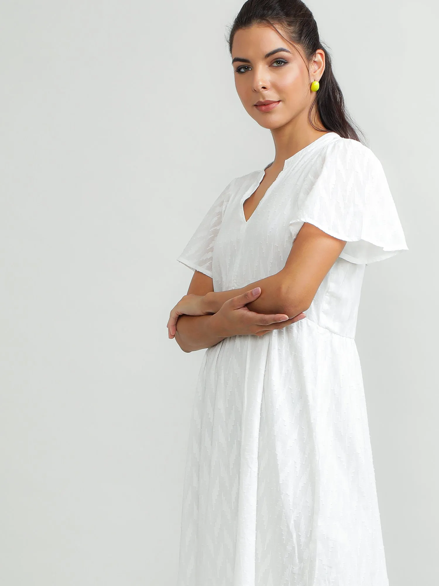 Women Cotton White Summer Dress