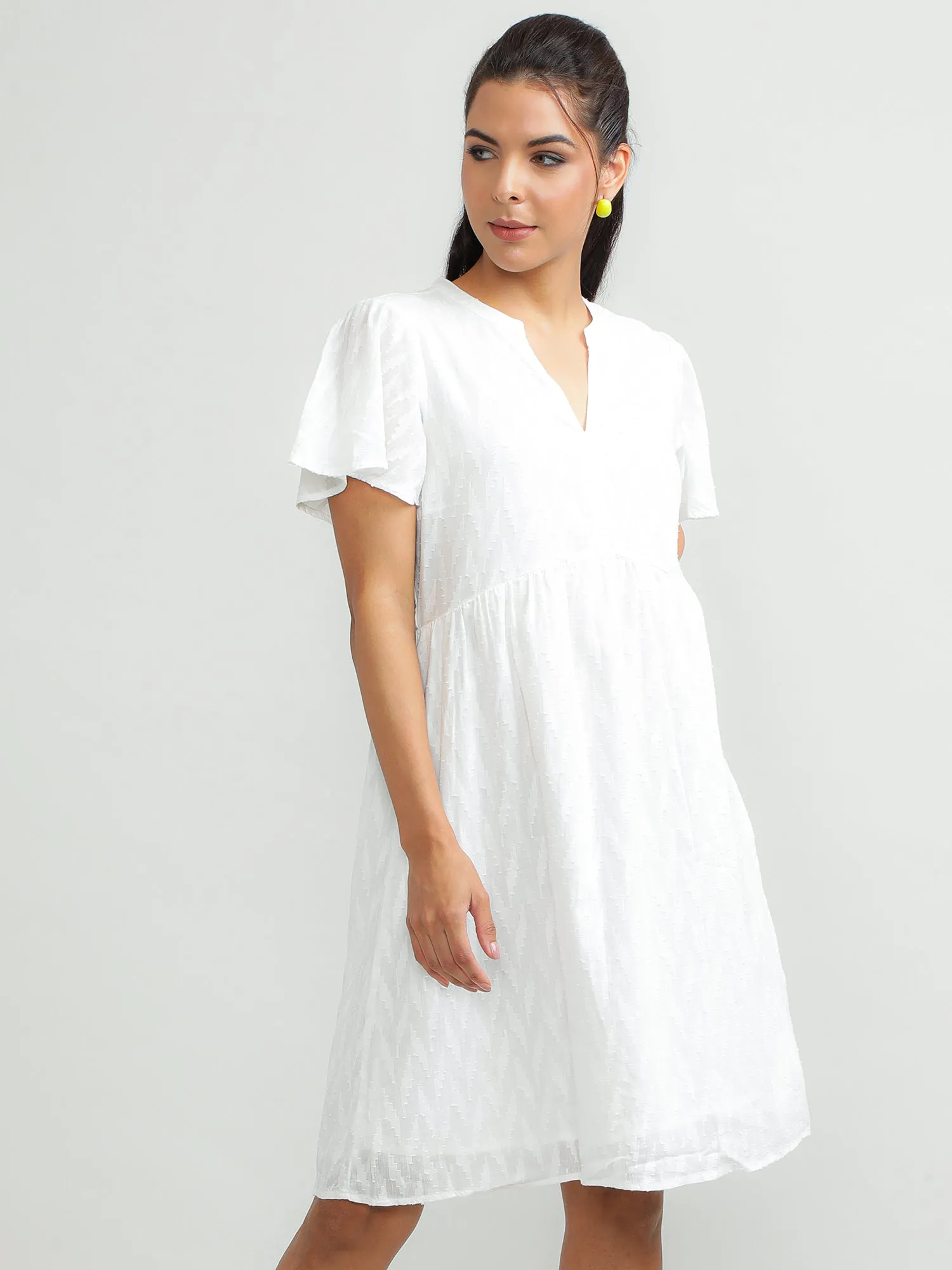 Women Cotton White Summer Dress