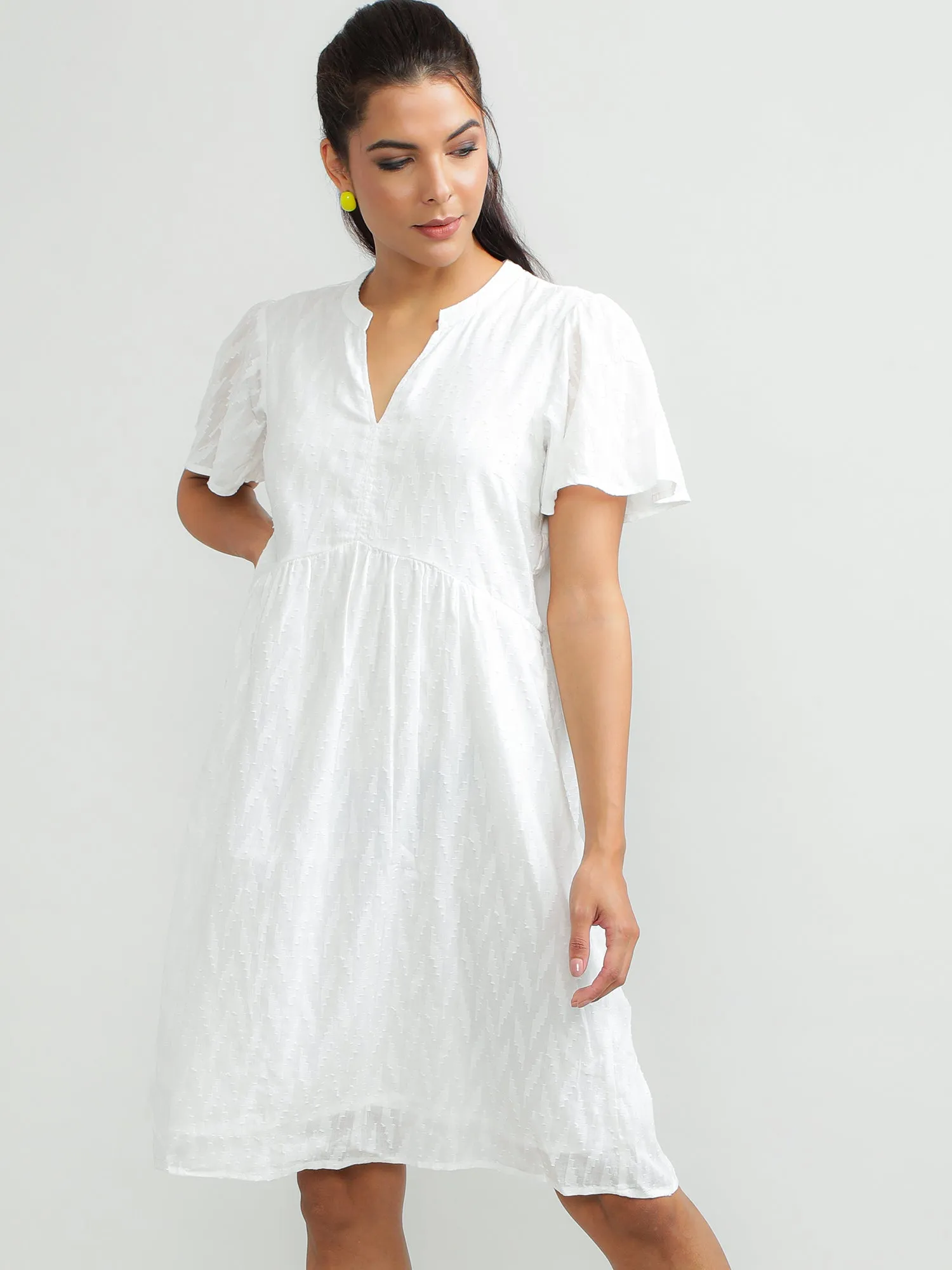 Women Cotton White Summer Dress