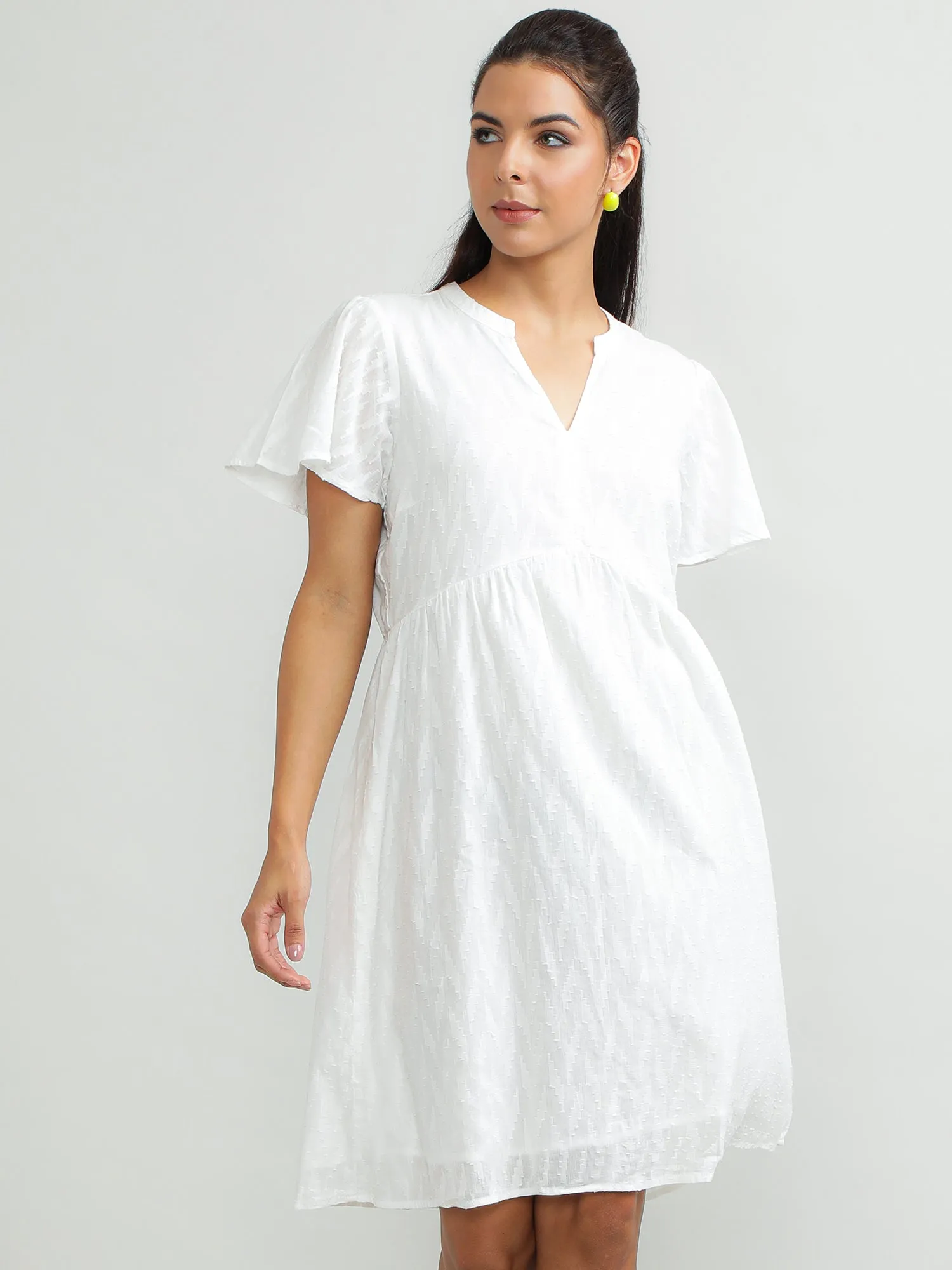 Women Cotton White Summer Dress