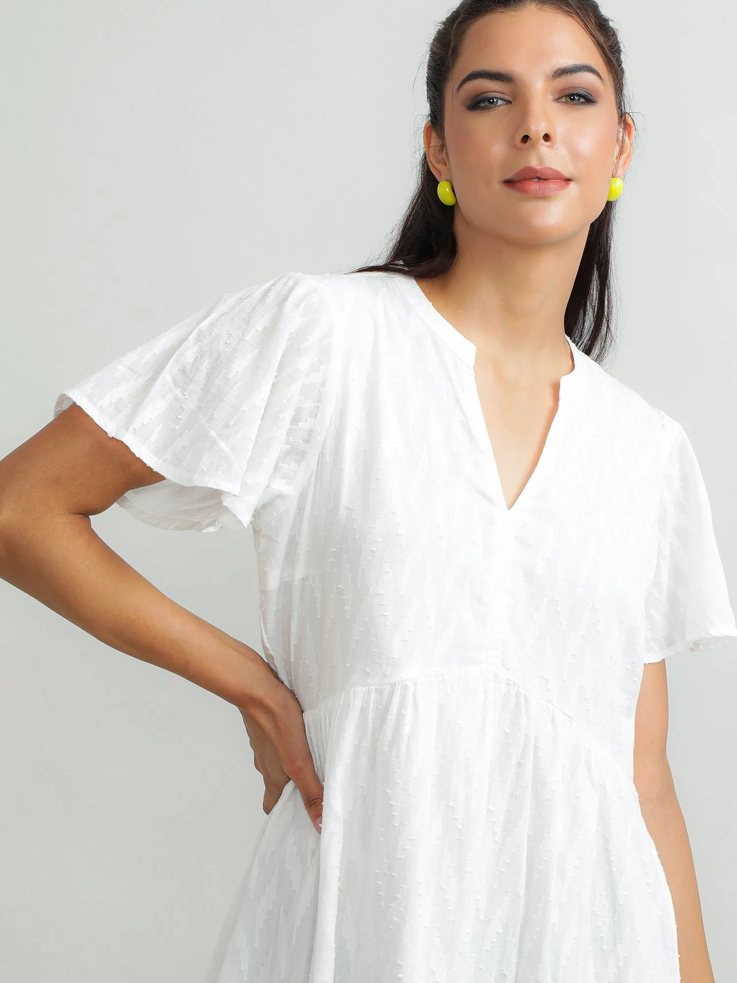 Women Cotton White Summer Dress