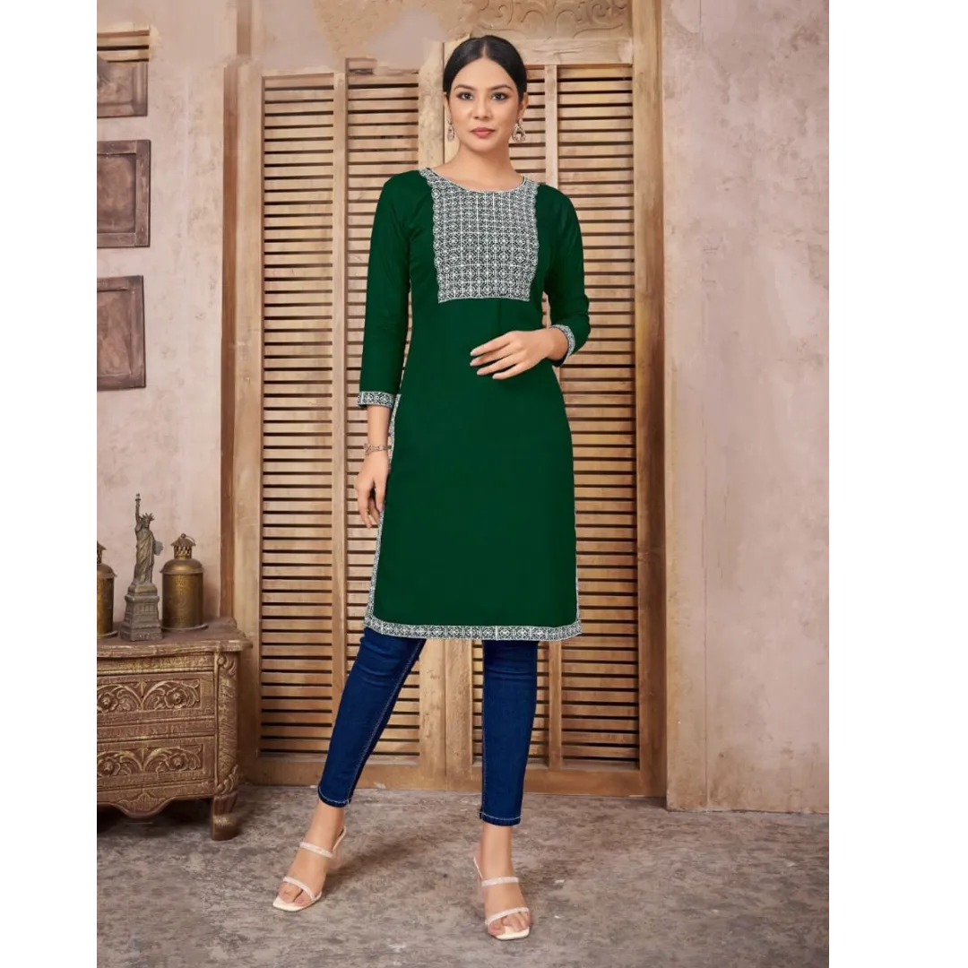 Women Embroidery Kurti Top