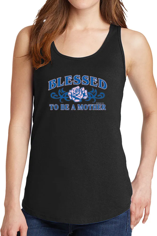 Women's Blessed to Be A Mother Core Cotton Tank Tops -XS~4XL