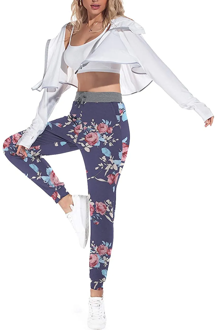 YUNDAI Women Joggers Cozy Cotton Sweatpants Tapered Active Yoga Lounge Track Pants with Pockets